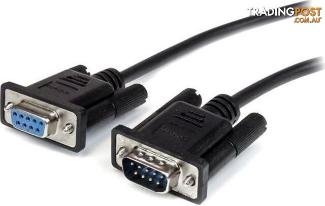 StarTech MXT1002MBK 2m Straight Through Serial Cable M/F BK - StarTech - 065030849005 - MXT1002MBK