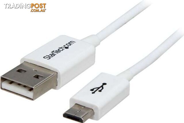 StarTech USBPAUB50CMW 0.5m White Micro USB Cable A to Micro B - StarTech -...