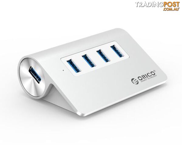 Orico M3H4-SV 4x USB3.0 Aluminium Hub No Power Adaptor, VI812 Chipset - Orico -...