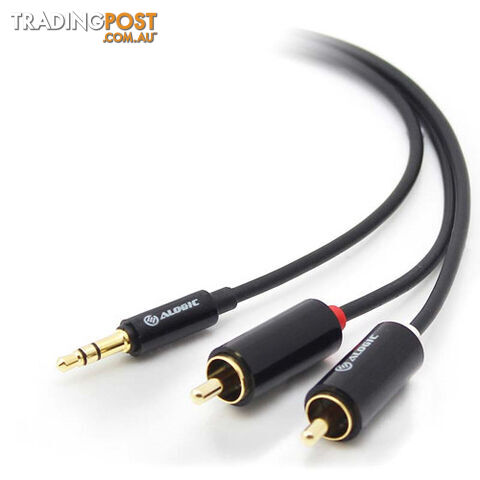 Alogic AD-SPL-02 2m 3.5mm Stereo Audio to 2 X RCA Stereo Male Cable 1 Male to 2 Male - Alogic - 9319387012034 - AD-SPL-02 - photo 1 of 1