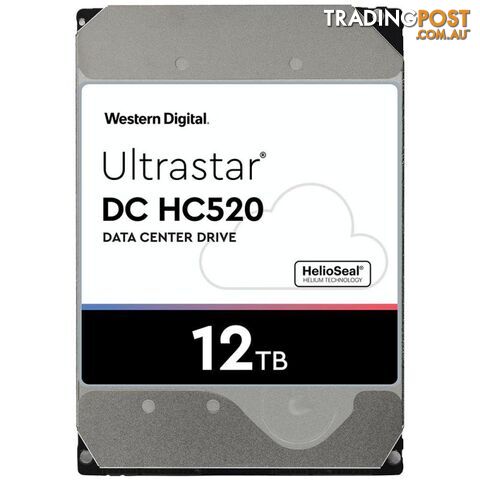 WD 0F30146 Ultrastar DC HC520 12TB 3.5" Enterprise SATA HDD, HUH721212ALE604 - WD - 8717306638999 - 0F30146