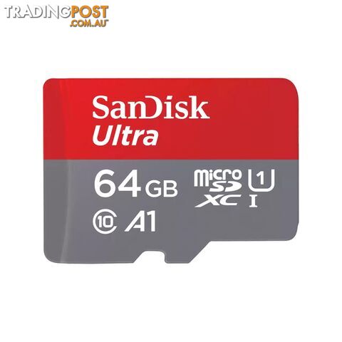 SanDisk SDSQUAB-064G-GN6MN Ultra microSDXC SQUAC Memory Card 64GB - Sandisk - 619659200473 - SDSQUAB-064G-GN6MN