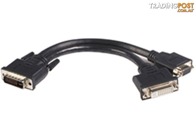 Comsol DVI-DH-01 20cm DVI-I(M) to DVI-D(F) & VGA(F) Splitter Cable - Comsol - 9332902010643 - DVI-DH-01