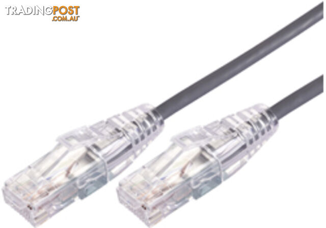 Comsol UTP-.3-C6A-UT-GRY 30cm RJ45 Cat 6A Ultra Thin Patch Cable - Grey - Comsol...