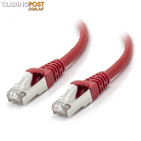 Alogic C6A-0.5-Red-SH 0.5m Red 10GbE Shielded CAT6A LSZH Network Cable - Alogic - 9350784007759 - C6A-0.5-Red-SH