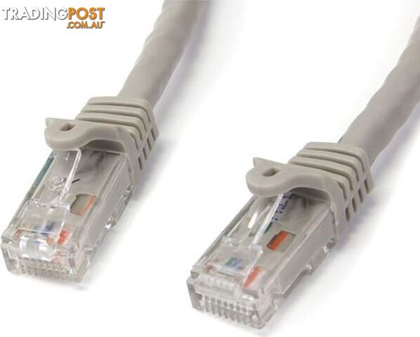 StarTech N6PATC1MGR 1m Gray Snagless UTP Cat6 Patch Cable - StarTech -...