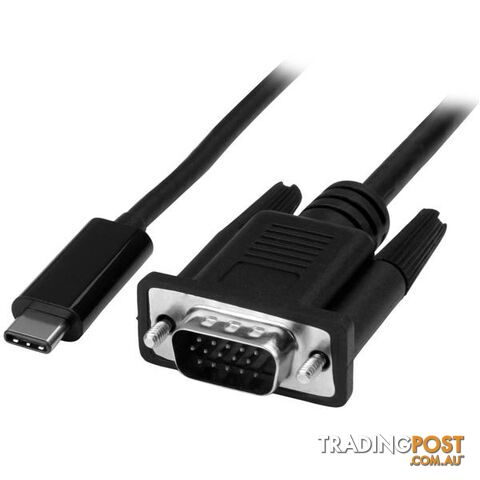 StarTech CDP2VGAMM1MB 1M (3 FT.) USB-C To VGA Adapter Cable - StarTech - 065030865555 - CDP2VGAMM1MB