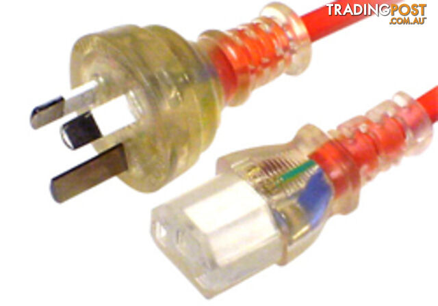 Comsol IEC-3P-02-M 2M Orange Power Cable 3PIN AUS(M) - IEC-C13(F) for Medical -...