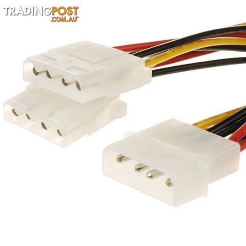 Alogic MP-Y-02 15cm Molex (Male) to 2 X Molex (Female) Power Splitter/Extension...