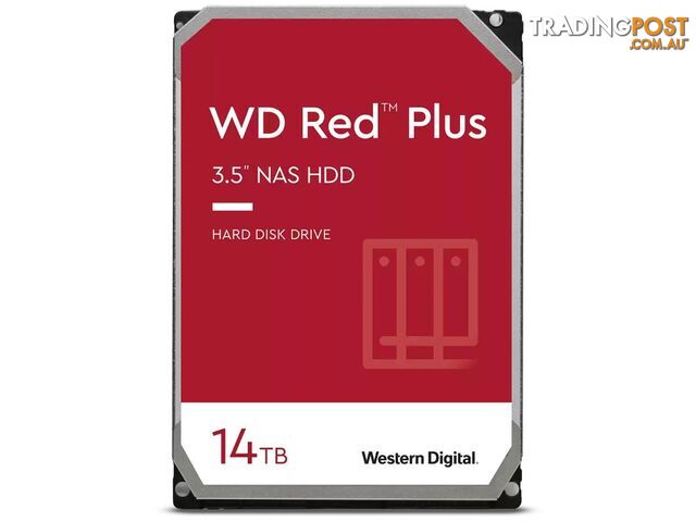 WD WD140EFGX Red Plus 14TB 3.5' NAS HDD SATA3 7200RPM 512MB - WD - 0718037886183 - WD140EFGX