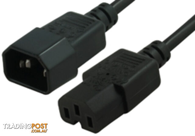Comsol IEC-C14C15-01 1M High Temperature Power Cable IEC-C14(M) - IEC-C15(F) -...