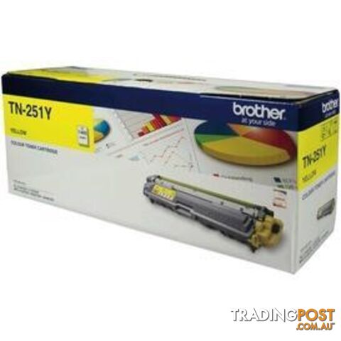 Brother TN-251Y Yellow Toner Cartridge1400Pages - Brother - 4977766718899 - TN-251Y