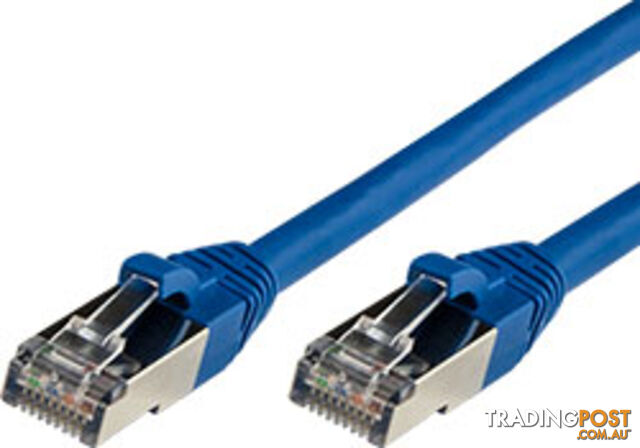 Comsol STP-02-C6A-BLU 2M 10GbE Cat 6A S/FTP Shielded Patch Cable - Blue - Comsol...