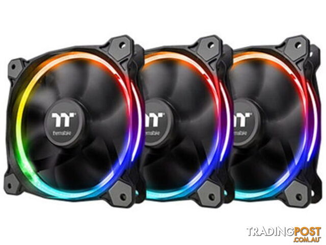 Thermaltake CL-F071-PL12SW-A Riing 12 LED RGB Radiator Fan Sync Edition 3 Fan...
