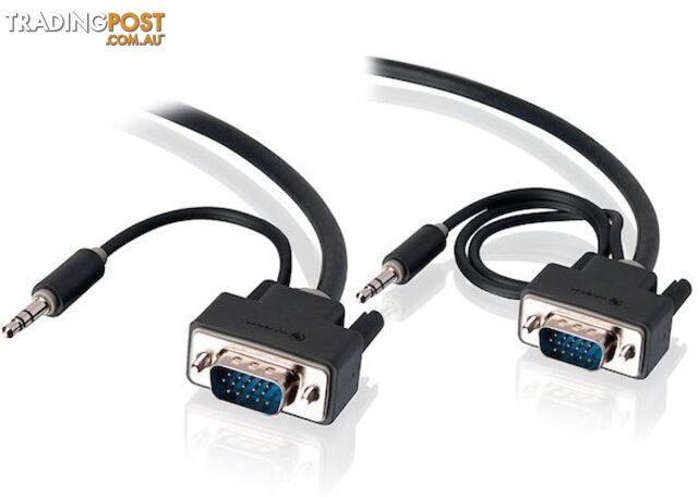 Alogic VGA-MM-10-APS 10M VGA Monitor Male to Male Cable with 3.5mm Audio...
