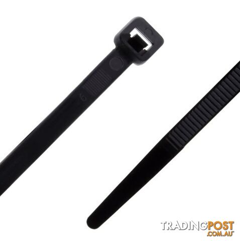 Ty-It NC125BLK Nylon Cable Tie Black (UV Rated) 100mm X 2.5mm - (Bag of 100) - Generic - 9352399003850 - NC125BLK