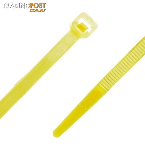 Ty-It NC348YEL Nylon Cable Tie Yellow 300mm x 4.8mm (bag of 100) - Generic - 9350784000224 - NC348YEL - photo 1 of 1