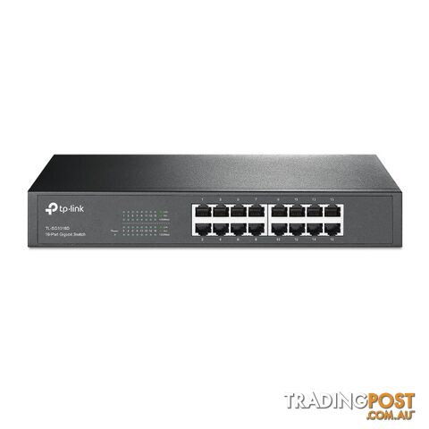 TP-Link TL-SG1016D 10/100/1000Mbps 16 Port Gigabit Rackmount Switch - TP-Link - 6935364020613 - TL-SG1016D