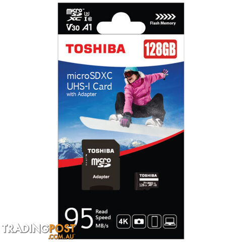Toshiba PA5357A-1MAJ 128G microSD Card with Adapter - Toshiba - 9334427062220 - PA5357A-1MAJ