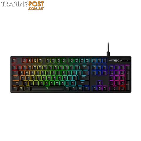 Kingston HX-KB6BLX-US HyperX Alloy origins RGB Mechanical Gaming Keyboard, Blue Switch - Kingston - 0740617288544 - HX-KB6BLX-US