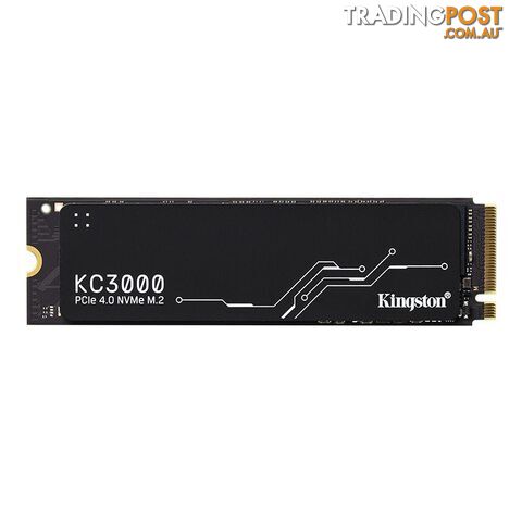Kingston SKC3000S/1024G 1024G KC3000 PCIe 4.0 NVMe M.2 SSD - Kingston - 740617324433 - SKC3000S/1024G