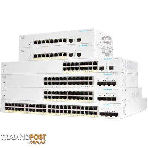 Cisco CBS220-16T-2G-AU CBS220 Smart 16-port GE, 2x1G SFP - Cisco - 889728344432 - CBS220-16T-2G-AU