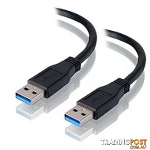 Alogic USB3-0.5-AM-AM 0.5m USB3.0 Type A to Type A Cable Male to Male Black -...