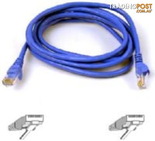 BELKIN A3L980B02M-BLUS 2M CAT6 UTP ETHERNET PATCH CABLE, BLUE - Belkin -...