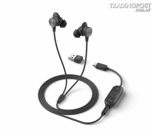 Logitech 981-001094 Zone Wired Earbuds with Noise Cancelling Mic (Teams)  2YR Wty - Logitech - 097855168931 - 981-001094