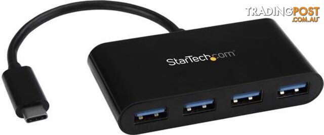 StarTech HB30C4AB 4 Port USB 3.0 Hub - USB-C to 4x USB-A - StarTech - 065030866330 - HB30C4AB - photo 1 of 1