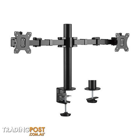 Brateck LDT33-C024 Dual Monitors Affordable Steel Articulating Monitor Arm Fit Most 17'-32' - Brateck - 6956745161688 - LDT33-C024