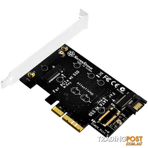 Silverstone SST-ECM20 m.2 PCI-E Adaptor Card - Silverstone - 4710007222133 - SST-ECM20