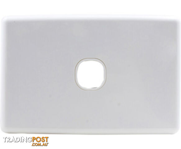 Alogic WP-1G 1 Gang Wall Plate - Clipsal Compatible (White) - Alogic -...
