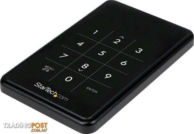 StarTech S2510BU33PW USB 3.0 encrypted 2.5 SATA HDD Enclosure - StarTech - 065030859691 - S2510BU33PW