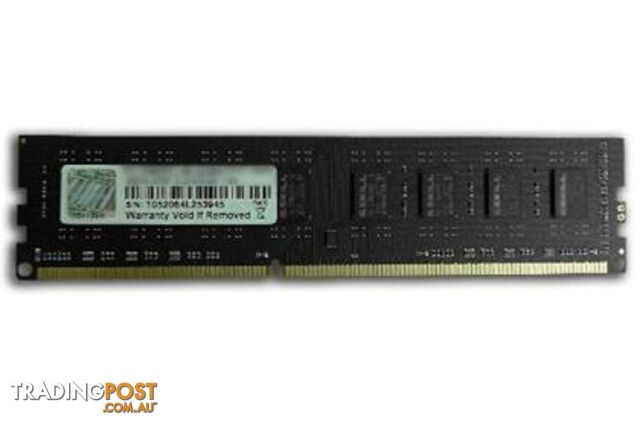 G.Skill 8GB F3-1600C11S-8GNT DDR3 1600MHz Memory - G.Skill - 4711148599559 - F3-1600C11S-8GNT