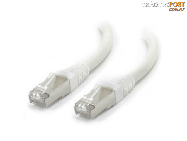 Alogic C6A-0.5-White-SH 0.5M White 10GbE Shielded CAT6A LSZH Network Cable - Alogic - 9319866044884 - C6A-0.5-White-SH