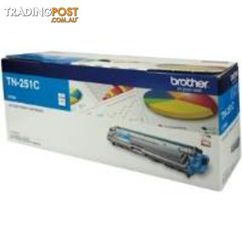Brother TN-251C Cyan Toner Cartridge1400Pages - Brother - 4977766718851 - TN-251C