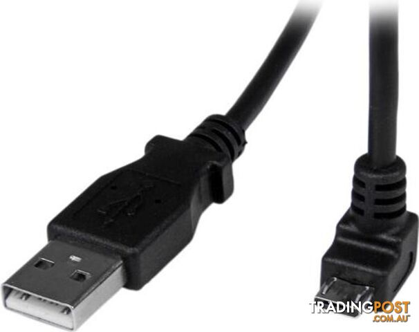 StarTech USBAUB2MD 2m USB to Down Angle Micro USB Cable - StarTech - 065030851169 - USBAUB2MD