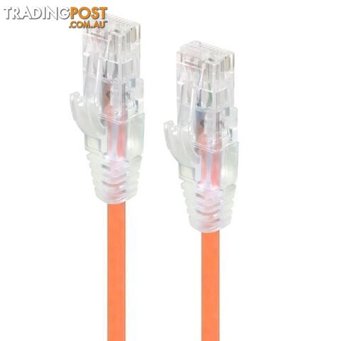 Alogic C6S-02ORN 2m Orange Ultra Slim Cat6 Network Cable UTP 28AWG - Alogic - 9350784011497 - C6S-02ORN