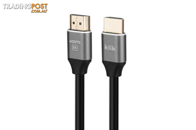Klik KHM8K01-B 1m Ultra High Speed HDMI Cable with Ethernet 8K @120hz - Comsol -...