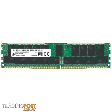 Micron MTA18ASF2G72PZ-3G2J3 16GB (1x16GB) DDR4 RDIMM 3200MHz CL22 1Rx4 ECC Registered Server Memory 3yr wty - Micron - 649528789730 - MTA18ASF2G72PZ-3G2J3