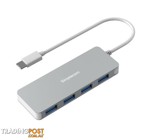 Simplecom CH320 USB Type C to 4 Port USB 3.0 HUB for PC Mac Laptop - Simplecom - 9350414001645 - CH320