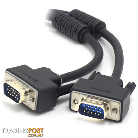 Alogic VGA-MM-05 5m VGA/SVGA Premium Shielded Monitor Cable with Filter Male to...