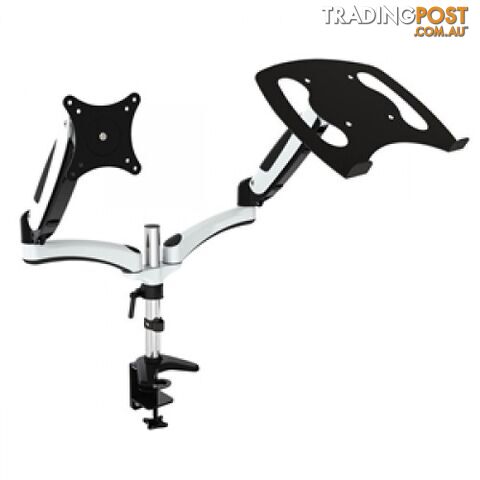VisionMounts VM-GM124D-NB GasSpring DeskClamp Aluminium Single Monitor&NoteBook Holder - Vision Mounts - 6943069501634 - VM-GM124D-NB - photo 2 of 2