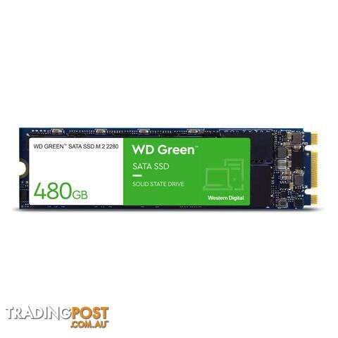 WD WDS480G3G0B Green SATA M.2 2280 SSD 480GB - WD - 718037894355 - WDS480G3G0B