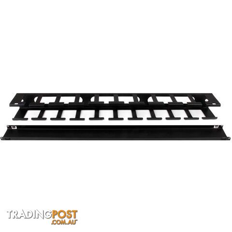 StarTech CMDUCT1UX 1U Finger Duct Cable Manager w/ Cover - StarTech -...
