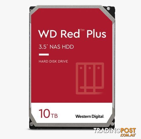 WD WD101EFBX Red Plus 10TB 3.5' NAS HDD SATA3 7200RPM 256MB - WD - 0718037886206 - WD101EFBX