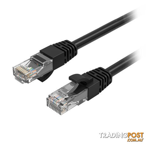 Cruxtec RC6-010-BK 1m 26AWG OFC(Oxygen Free Copper) CAT6 Network Cable - Cruxtec - 0787303419622 - RC6-010-BK