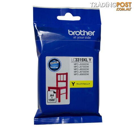 Brother LC-3319XLY LC-3319XL Yellow Ink 1.5K - Brother - 4977766767293 - LC-3319XLY