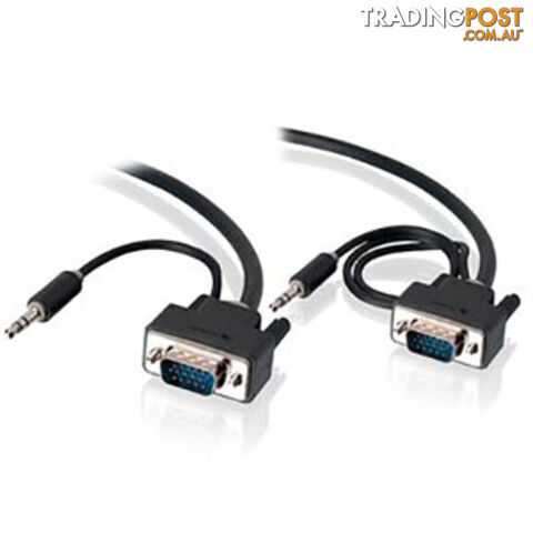 Alogic 3 Meter VGA + 3.5mm Stereo Audio M/M Monitor Cable VGA-MM-03-APS - Alogic - 9319866027603 - VGA-MM-03-APS